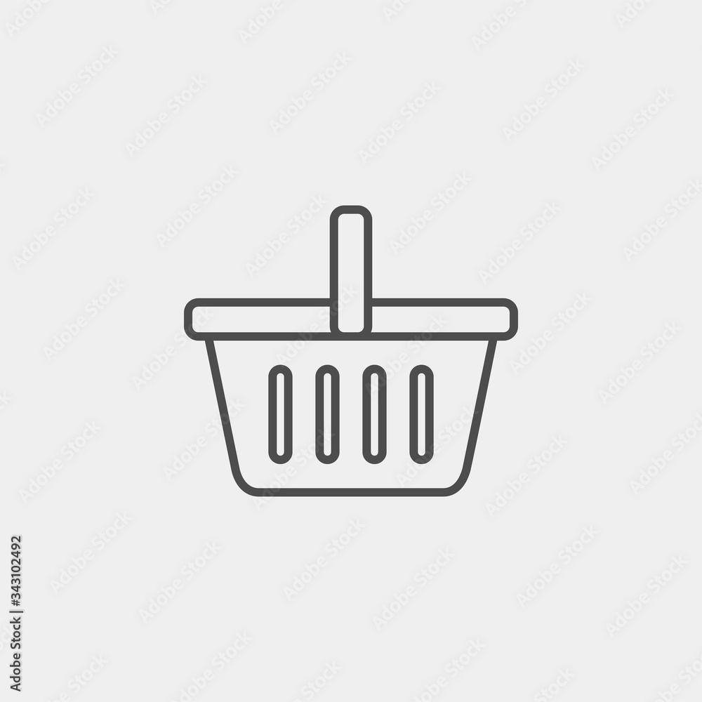 Basket flat vector icon. Buy flat vector icon. Market flat vector icon Basket flat vector icon. Buy flat vector icon. Market flat vector icon