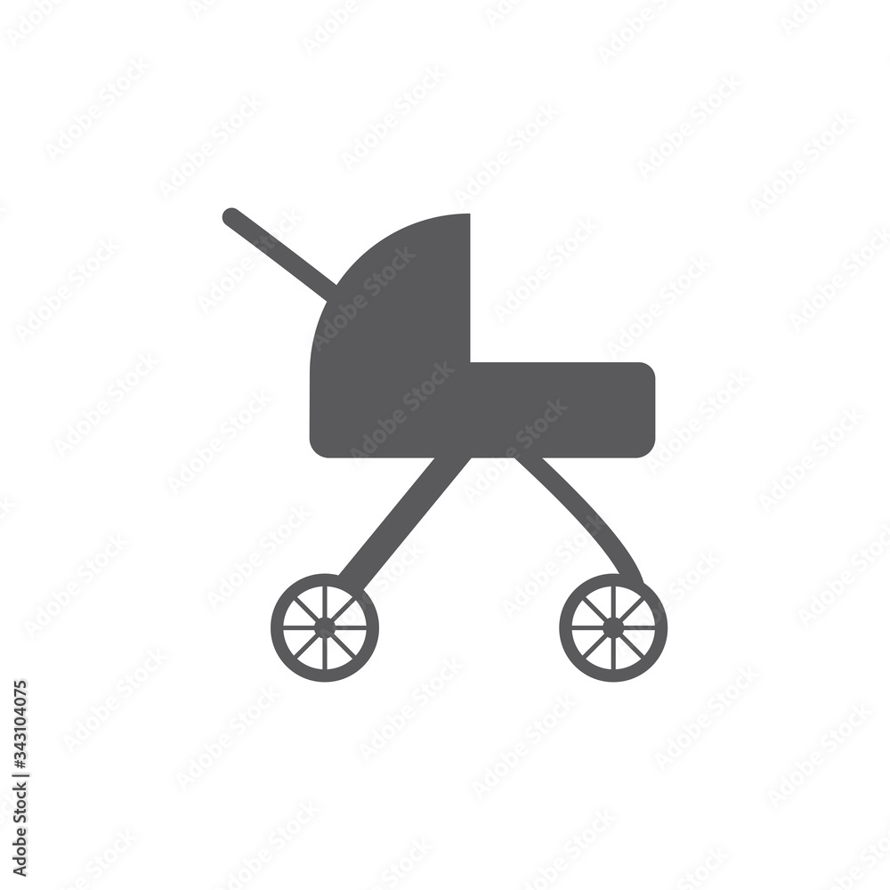 baby stroller isolated icon vector pram buggy baby stroller isolated icon vector pram buggy