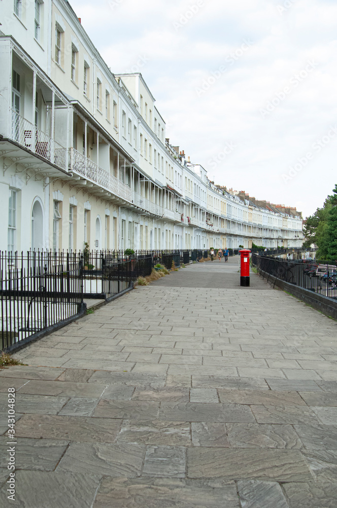 Obraz premium Curved Georgian English street