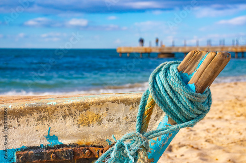 Bateau sur la plage_6 photo