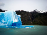 Iceberg in beautiful lake in winter in patagonia argentina