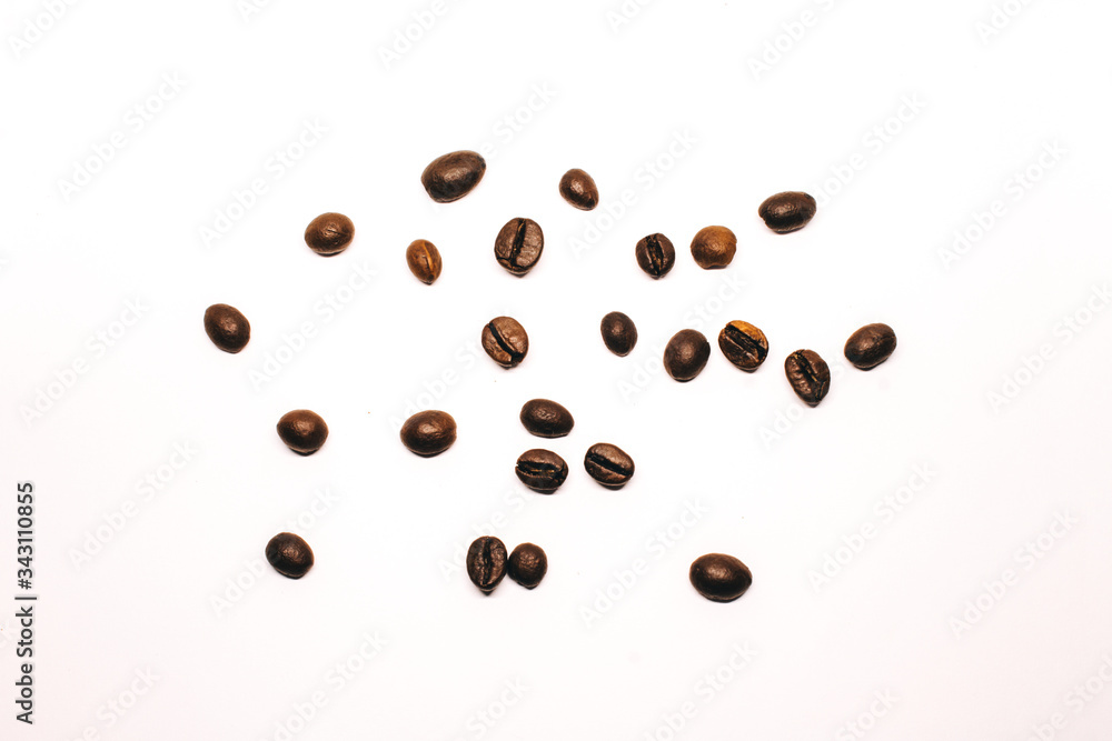 Coffee beans. Isolated over white background. Coffee beans. Isolated over white background.