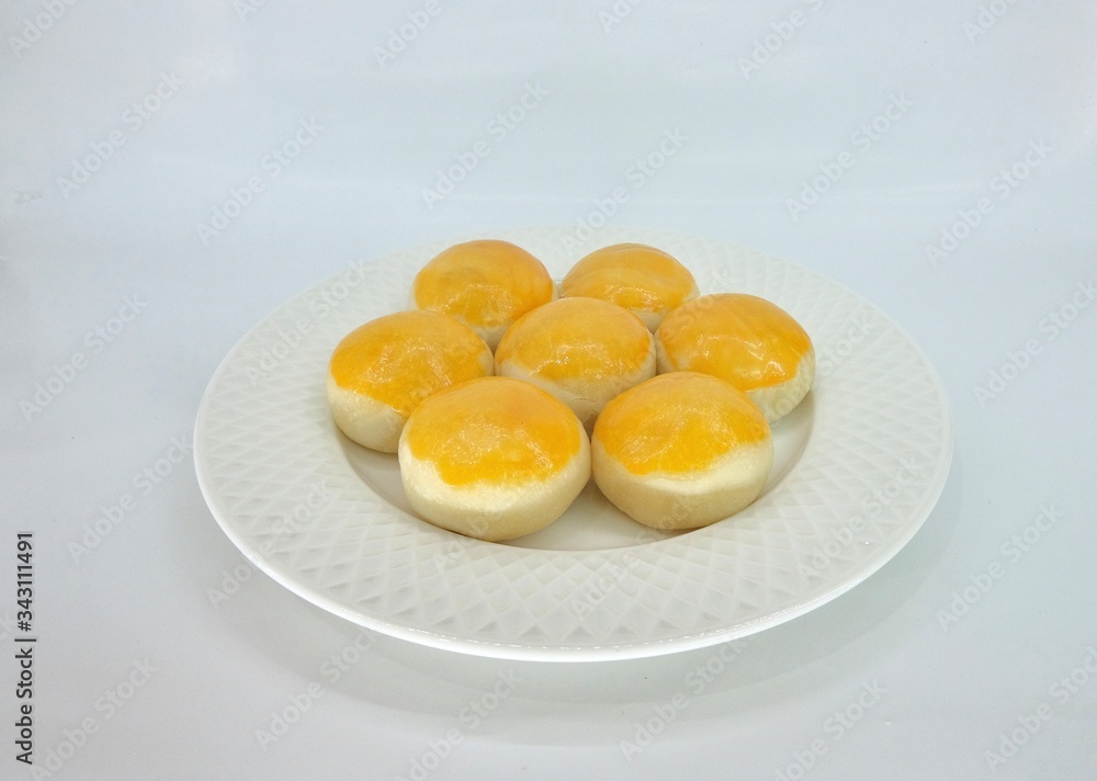 Chinese pastry bean cake with salt egg yolk Chinese pastry bean cake with salt egg yolk