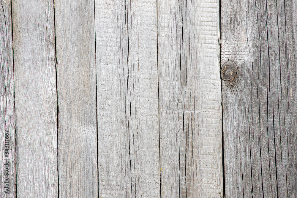 Naklejka premium surface from old boards, silver color backdrop for design