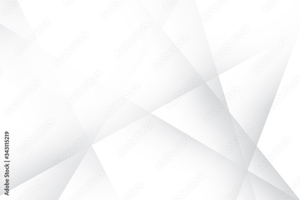 Fototapeta premium Abstract geometric white and gray color background. Vector, illustration.