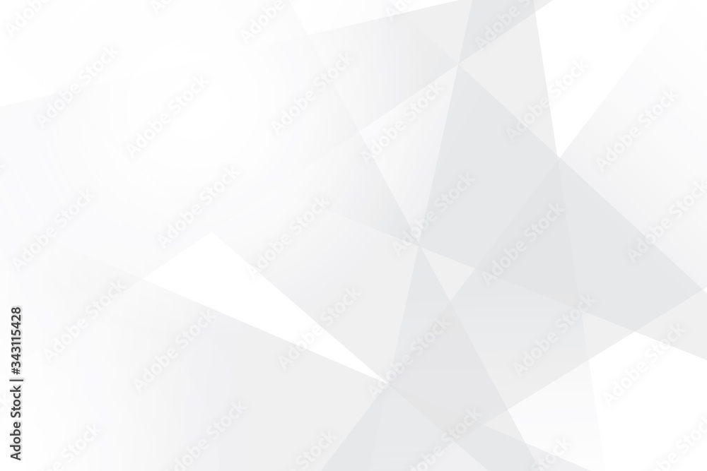 Fototapeta premium Abstract geometric white and gray color background. Vector, illustration.
