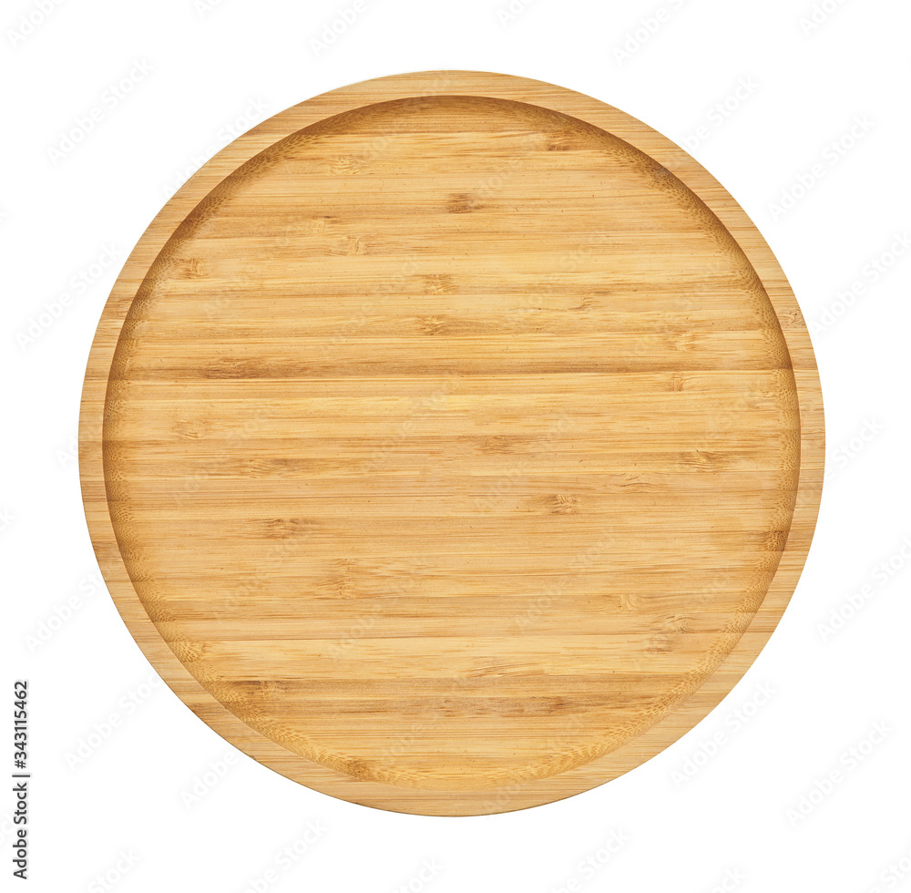 Wooden tray isolated on white background Close up. Wooden tray isolated on white background Close up.