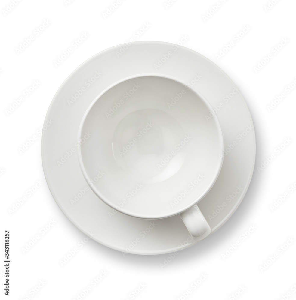 White Coffee Cup isolated on white background. close up White Coffee Cup isolated on white background. close up
