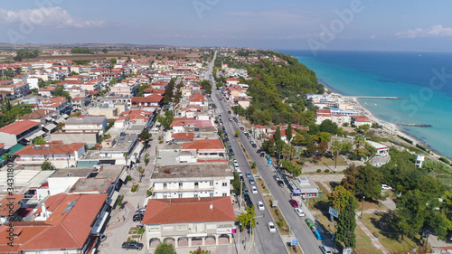 Aerial view of Kallithea village. Halkidiki Greece. 