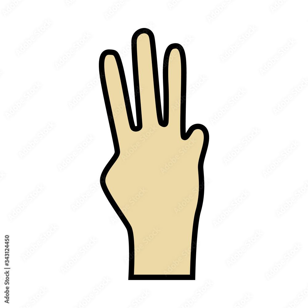 hand gesture flat icon object hand gesture flat icon object