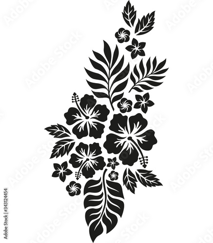 décor hibiscus