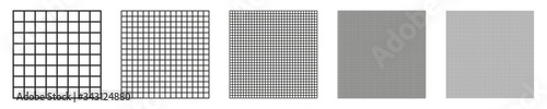 Square line grid. Vector isolated seamless grid. Vector grid templates. Abstract linear pattern. Paper texture.