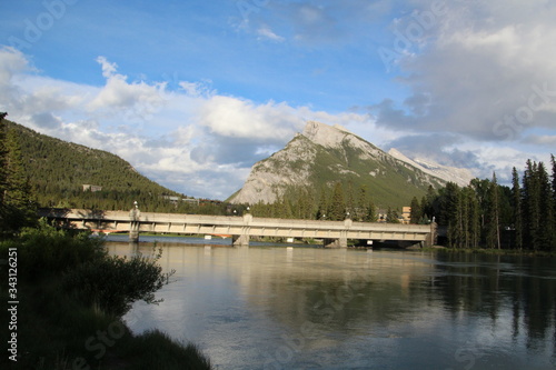 Spring Evening On The Bow River, Banff National Park, Alberta