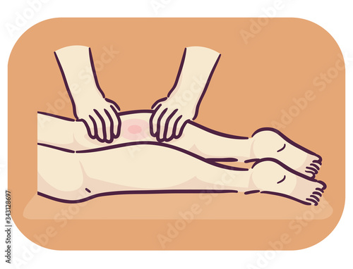Leg Muscle Pain Massage Ill...
