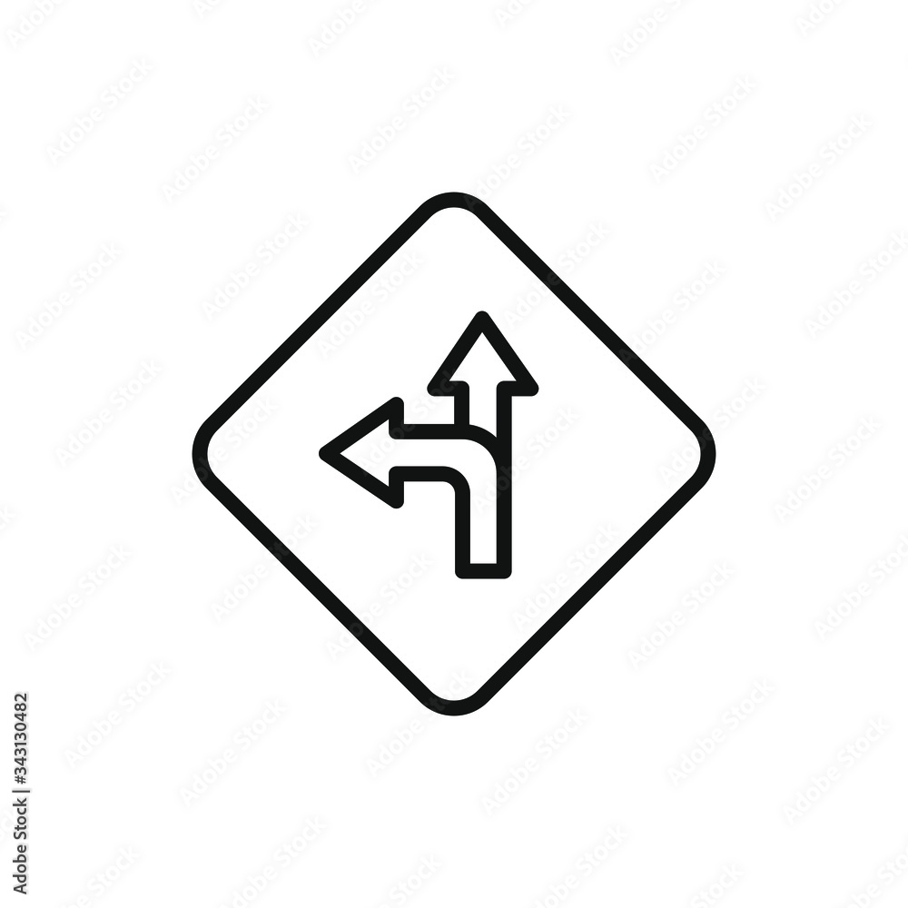 direction icon isolated on white background