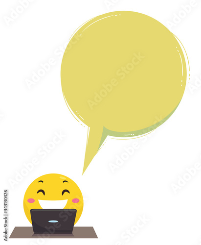 Smiley Funny Vlogger Speech...