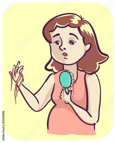 Girl Pregnancy Woman Hair L...