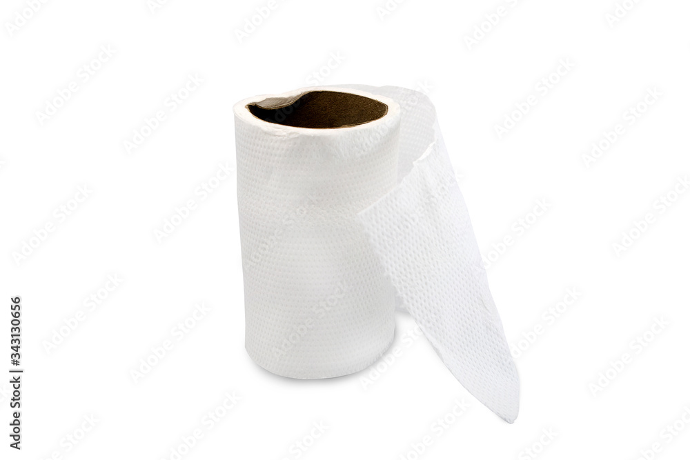 Toilet paper roll isolated on white background with clipping path. Toilet paper roll isolated on white background with clipping path.