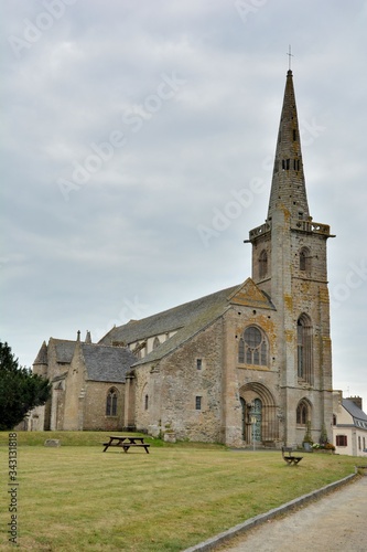 Church of the city "la Roche-Derrien" in Brittany. France