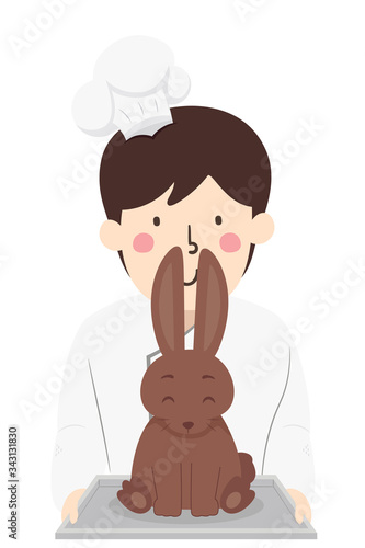 Man Chocolatier Chocolate A...