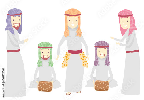 Man Qatar Dance Traditional...