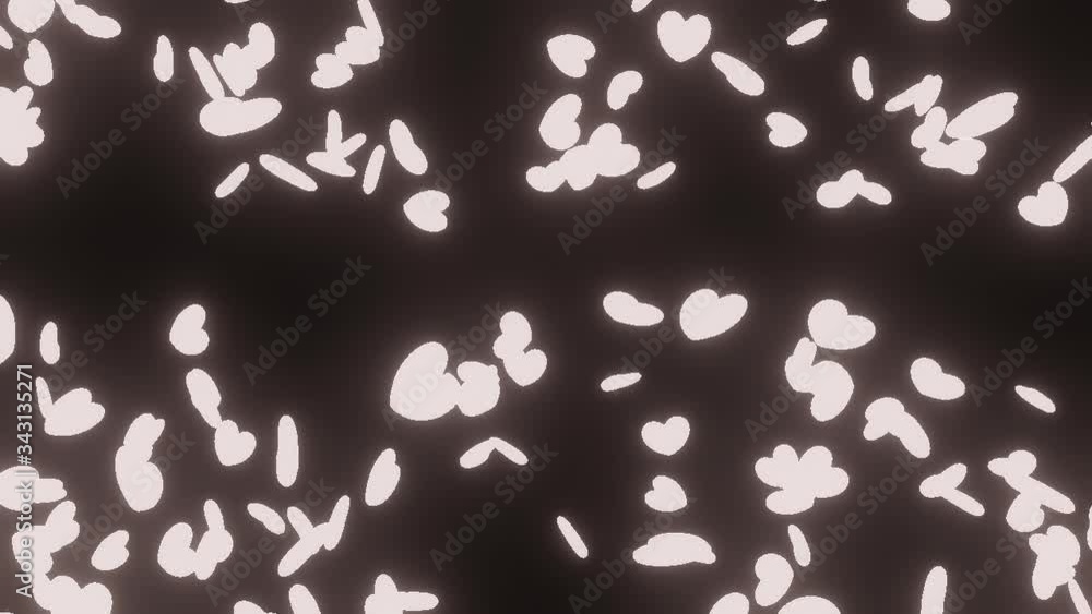 CG background Heart particles alpha channel loop CG background Heart particles alpha channel loop