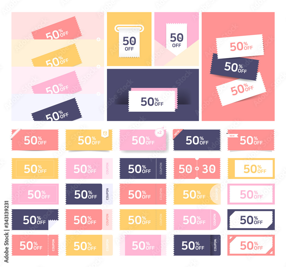 Coupon Ticket Card. Highly versatile design for online and offline tickets.
Coupon Ticket Card. Highly versatile design for online and offline tickets.
