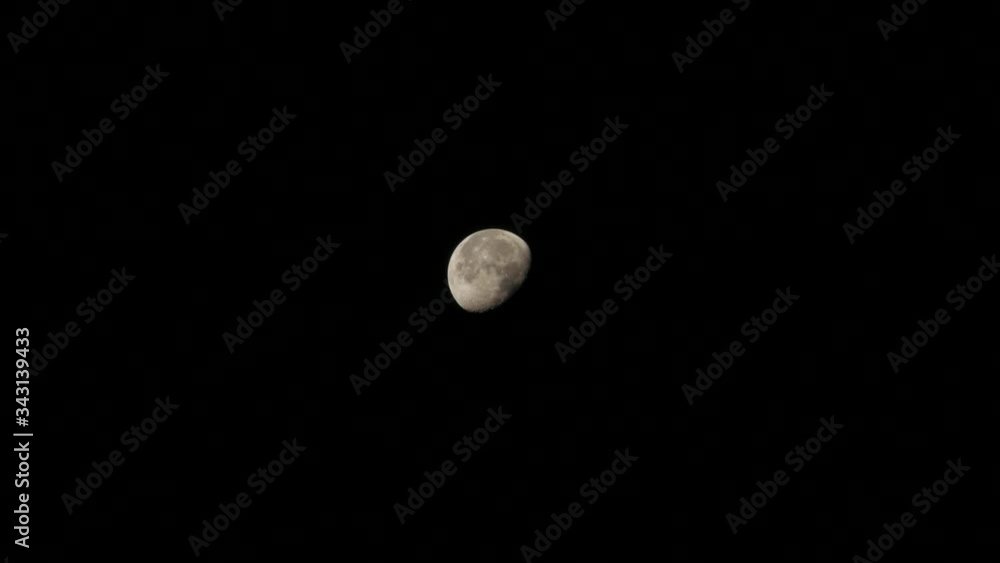 4K - Nighttime Almost Full Moon Shot 4K - Nighttime Almost Full Moon Shot