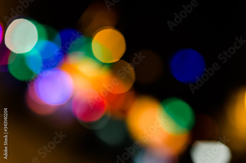 colourful defocused bokeh light signs