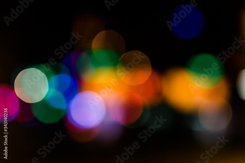 colourful defocused bokeh light signs