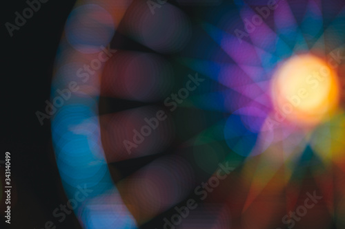 abstract colourful carousel funfair lights