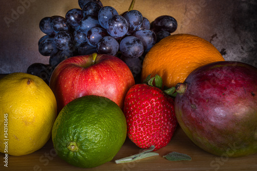 still life with fruits