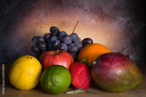 still life with fruits