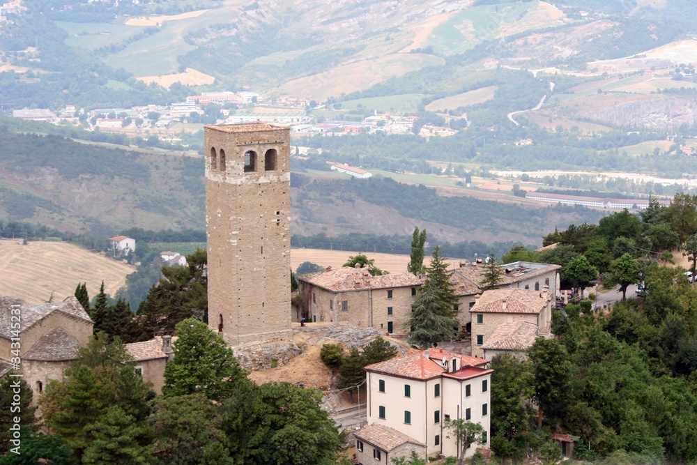 San Leo, below the fortress, Italy