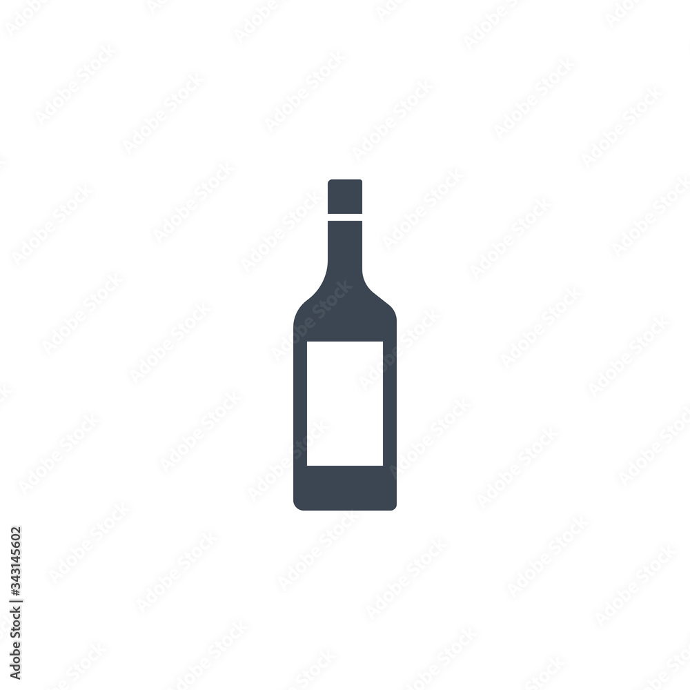 Wine bottle related vector glyph icon. Isolated on white background. Vector illustration. Wine bottle related vector glyph icon. Isolated on white background. Vector illustration.