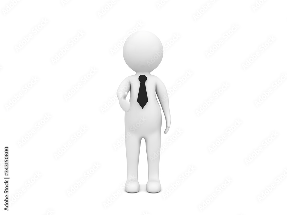 3d character businessman holds out his hand for a handshake on a white background. 3d render illustration. 3d character businessman holds out his hand for a handshake on a white background. 3d render illustration.