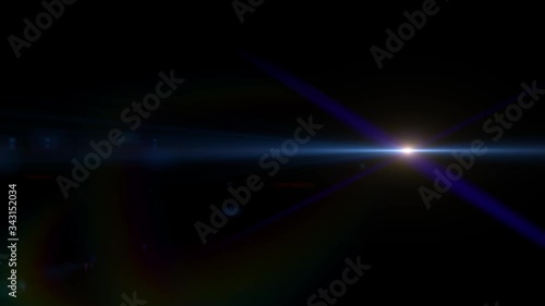 Optical lens flare effect, 4K Light Ray, high quality and realistic. a modern multi-colored flash moves horizontally across the screen. a set of 3 lighting effects. used for logo design and lighting