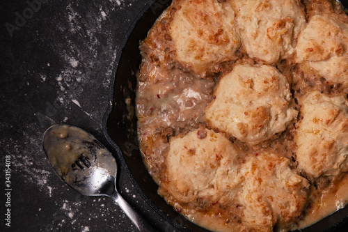 Spicy contry style biscuits and gravy photo