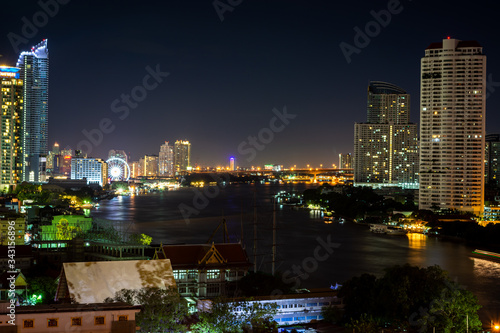 Overview of the city of Bangkok in Thailand, the city of angels