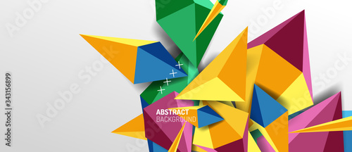 Free Download Trendy simple triangle abstract background, dynamic motion concept. Vector Illustration For Wallpaper, Banner, Background, Card, Book Illustration, landing page - GFXLoad