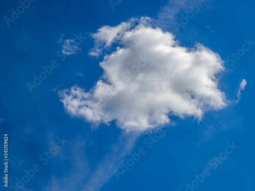 Cumulus humilis Wolken Hintergrund