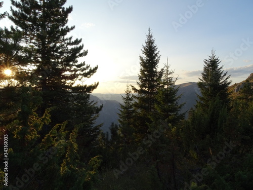 Abendhimmel über dem Canyon