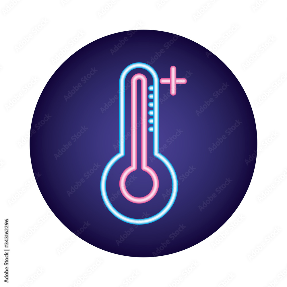 thermometer temperature measure neon style thermometer temperature measure neon style