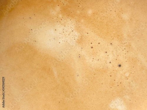Cream of freshly brewed coffee background or texture. Can be used in your sales.