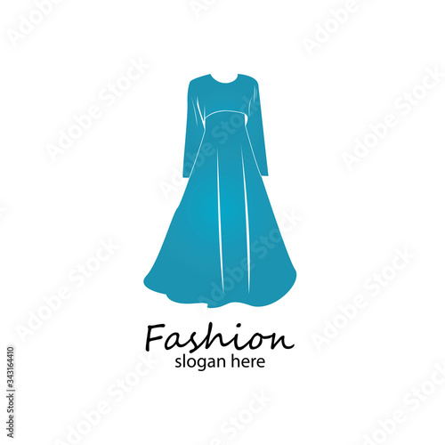 long dress long muslim dress arabic abaya.luxury women fashion.muslim clothes-vector stock