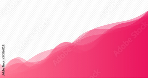 Abstract pink soft pastels wavy background vector illustration with place for your text for posters and banners.