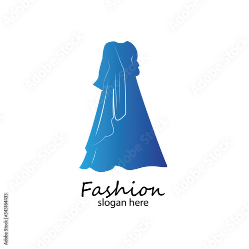 long dress long muslim dress arabic abaya.luxury women fashion.muslim clothes-vector stock