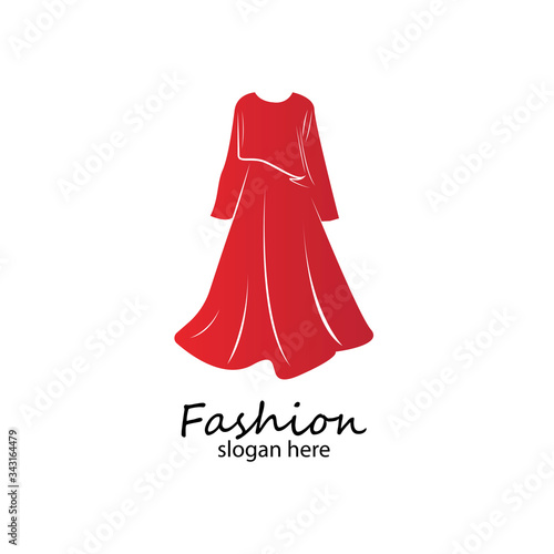 long dress long muslim dress arabic abaya.luxury women fashion.muslim clothes-vector stock