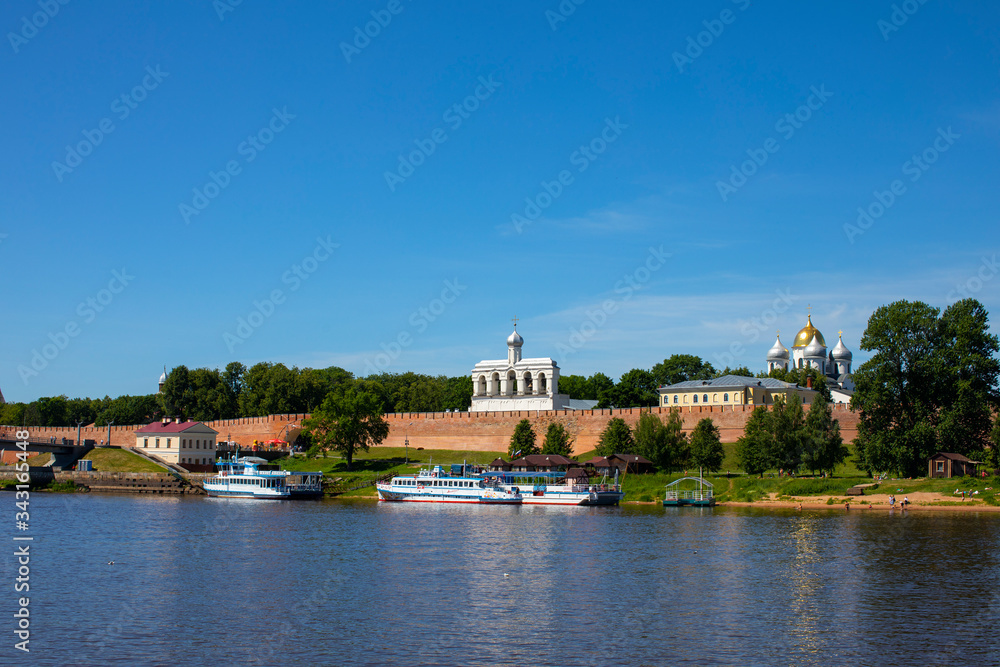 view of Novgorod Kremlin Russia