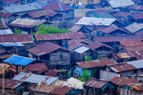Nigerian village roofs